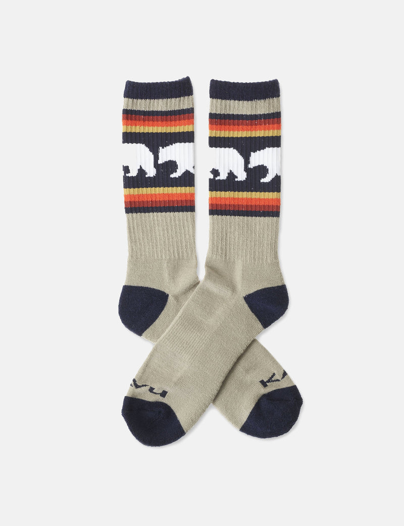 Kavu Moonwalk Socks - Snow Bear Beige