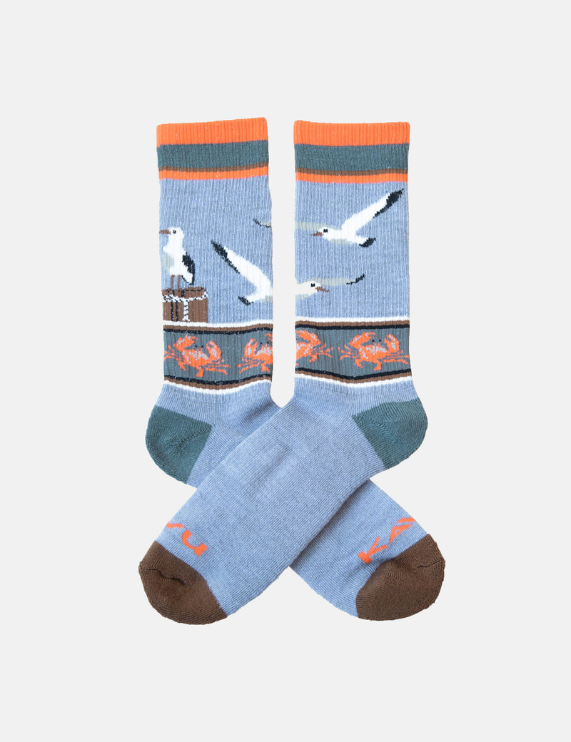 Kavu Moonwalk Socks - Seagull Light Blue