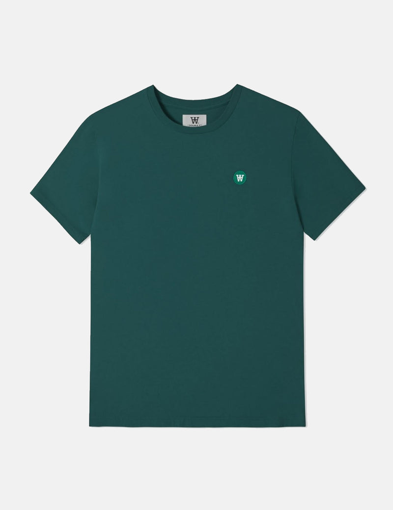 ウッドウッドエースTシャツ-パイングリーン