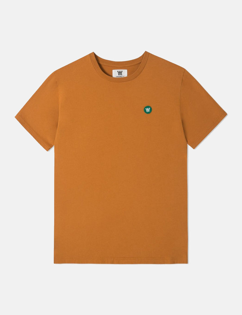 ウッドウッドエースTシャツ-ダークオレンジ