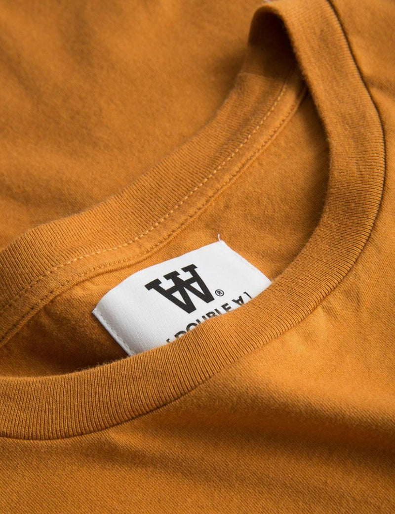 ウッドウッドエースTシャツ-ダークオレンジ
