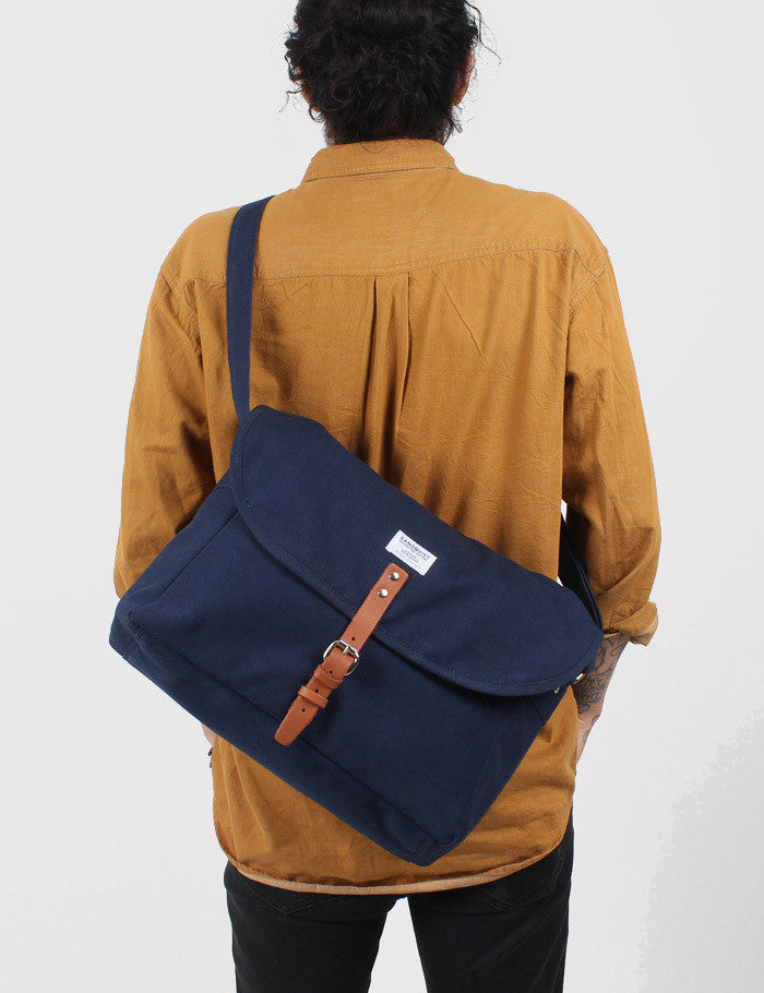 Sandqvist Jack Ground Messenger Bag - Blue