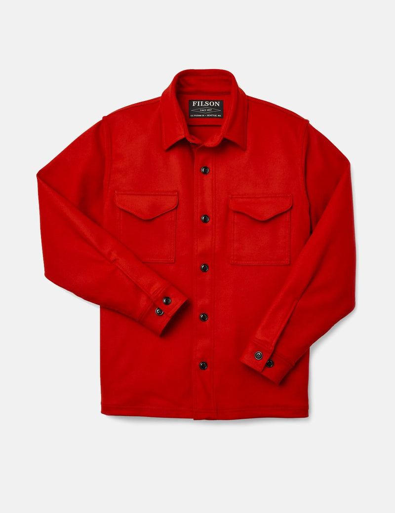 Filson 울 오버셔츠 - 스칼렛 레드