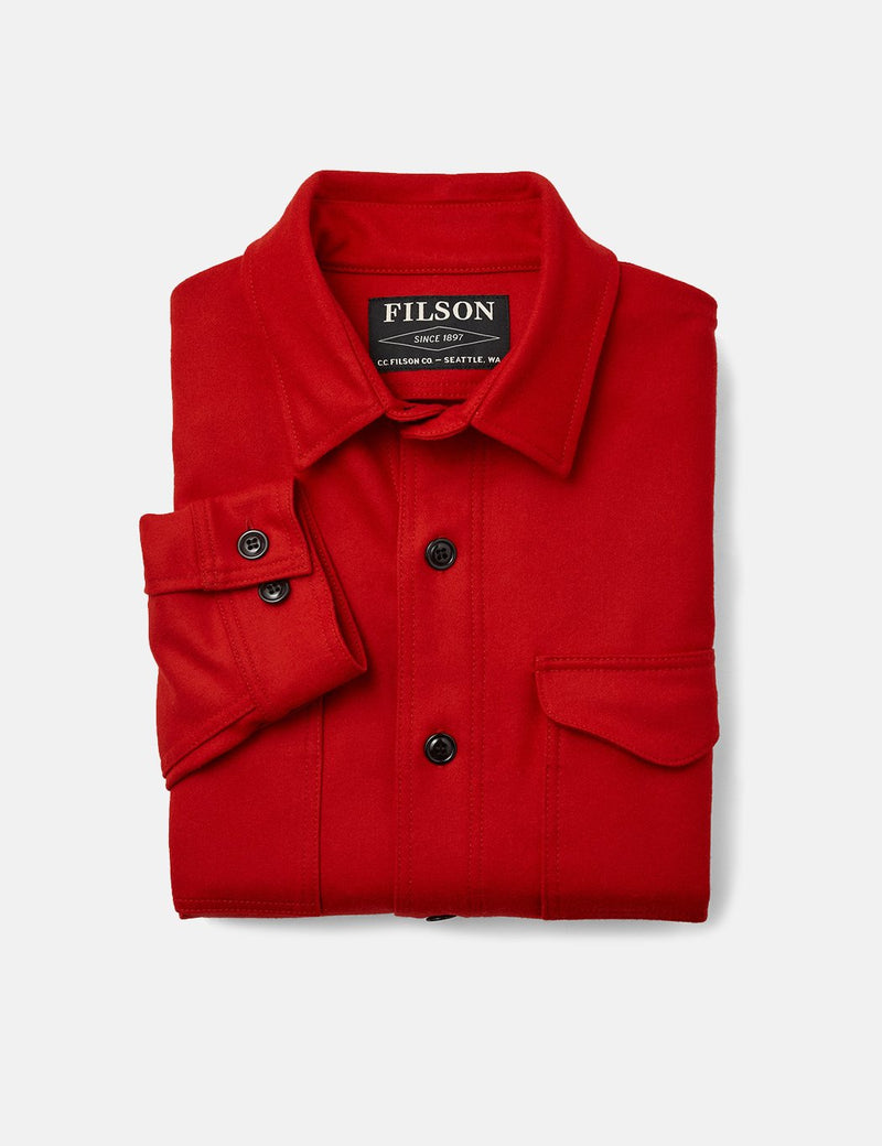 Filson 울 오버셔츠 - 스칼렛 레드