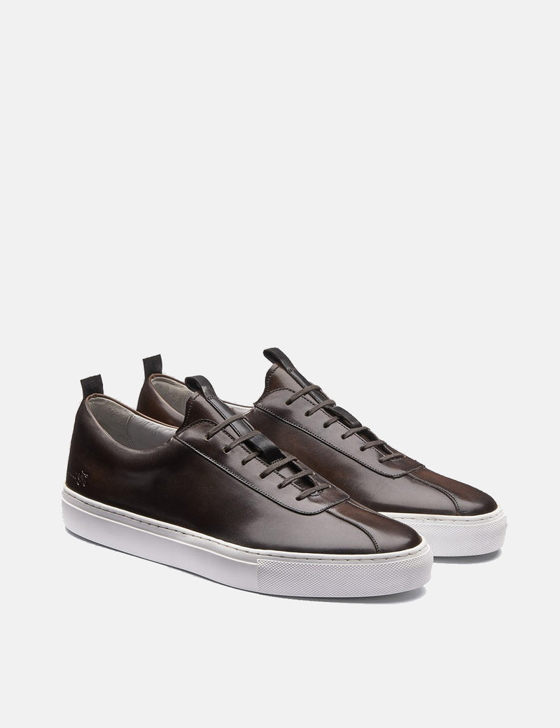 Grenson Sneakers 1 (Hand Painted) - Brown | URBAN EXCESS.