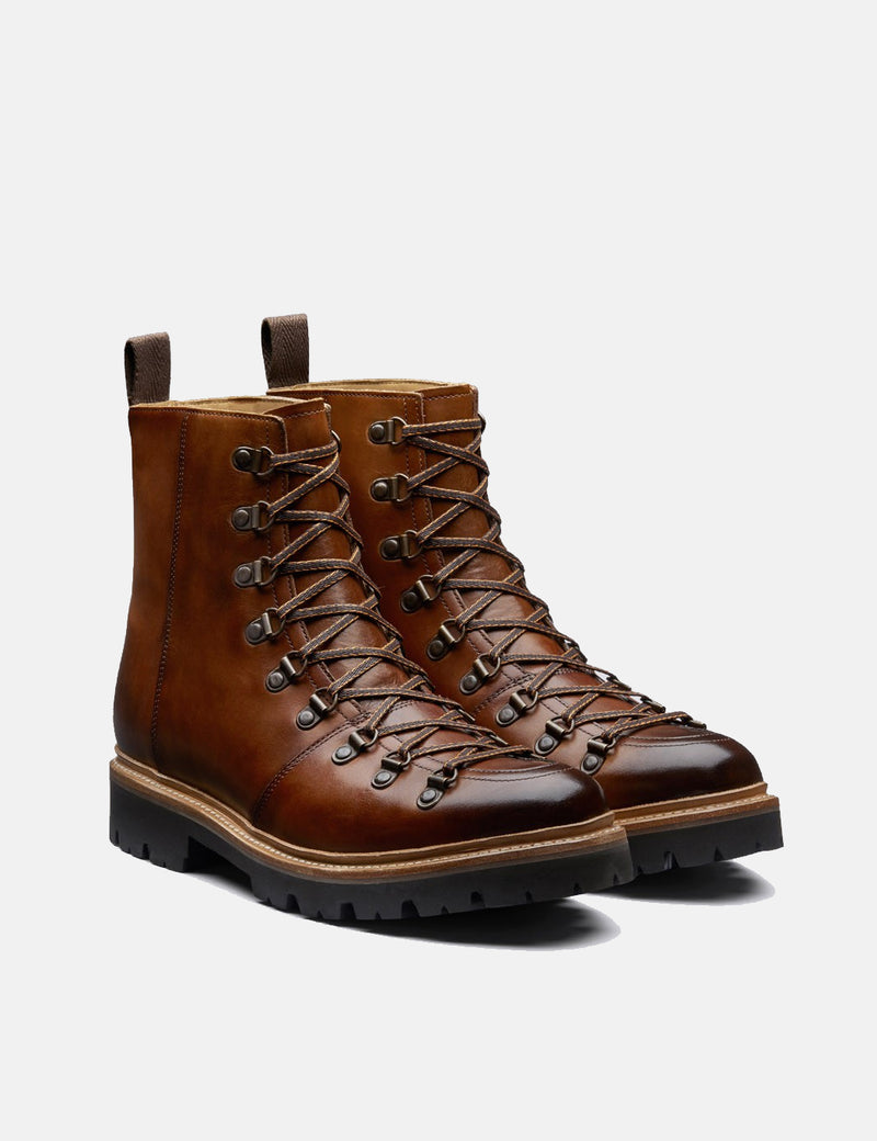Grenson Brady Hand Painted Ski Boot - Tan