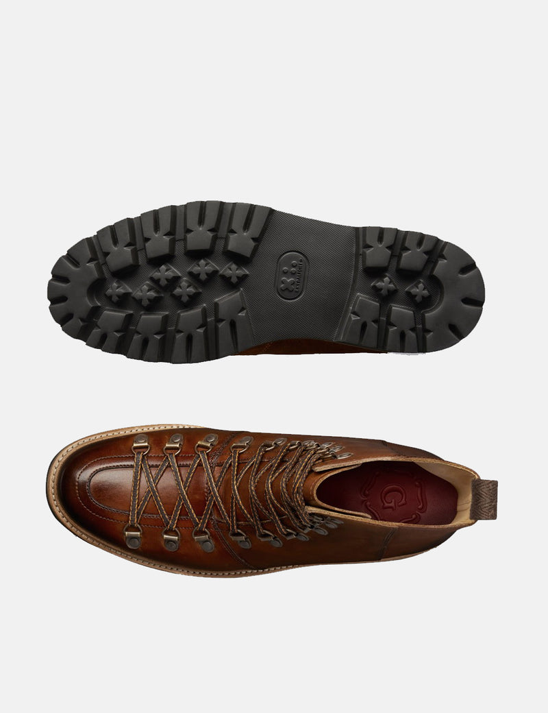 Grenson Brady Hand Painted Ski Boot - Tan