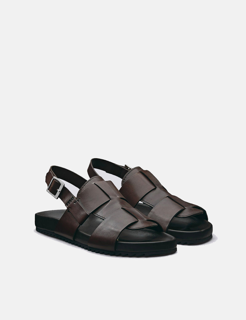 Grenson Wiley Sandal (Hand Painted) - Brown