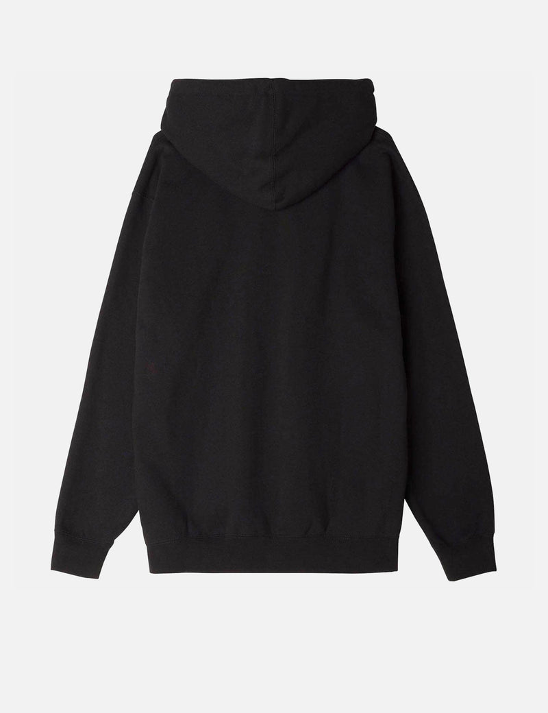 OBEY Lowercase Hooded Sweatshirt - Black
