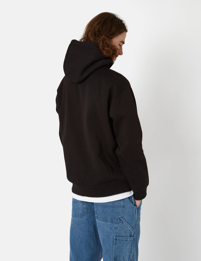 OBEY Lowercase Hooded Sweatshirt - Black