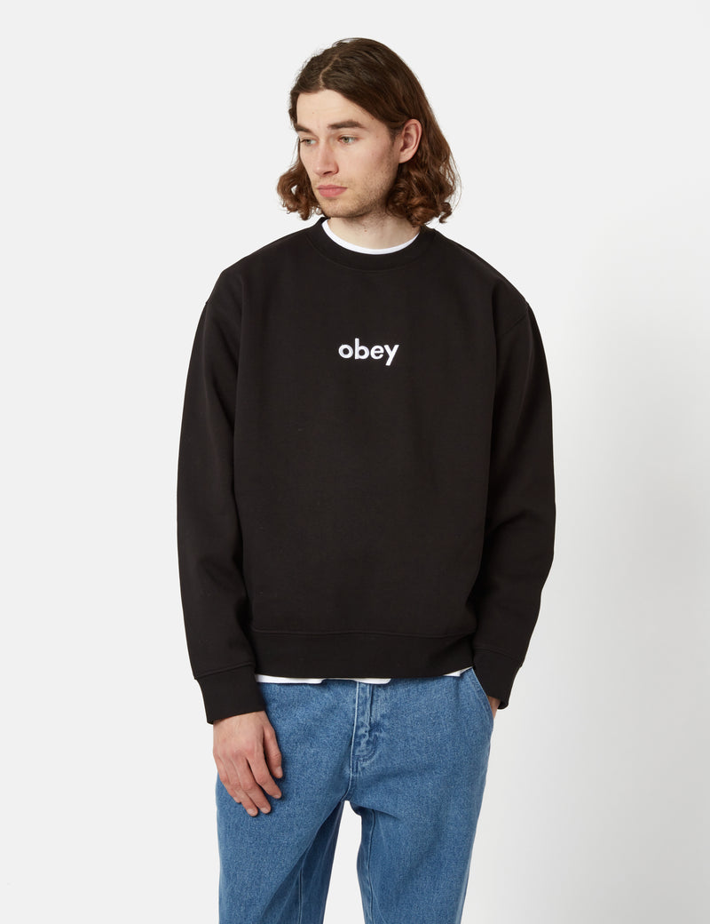 OBEY Lowercase Sweatshirt - Black