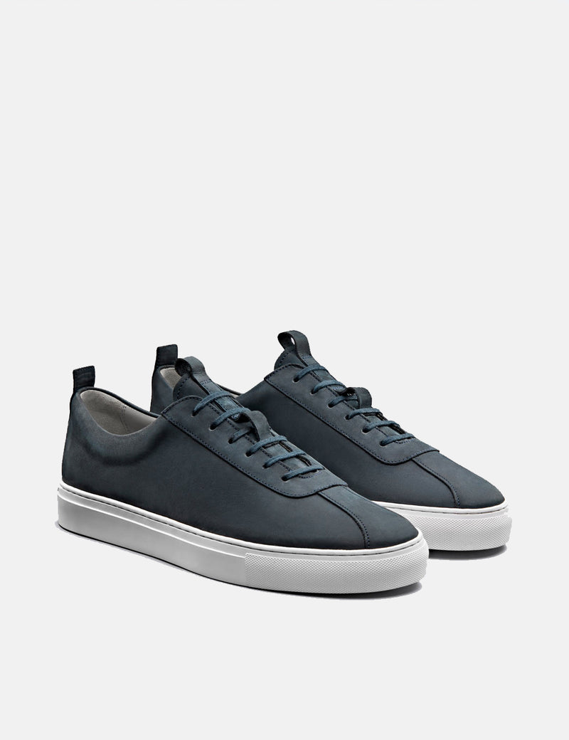 Grenson Sneakers 1 (Nubuk) - Marine-Blau