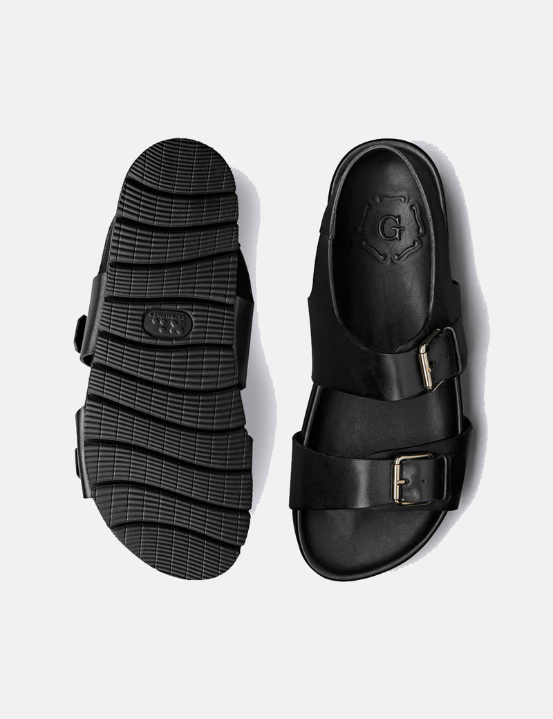 Grenson Lennox Sandal (Leather) - Black