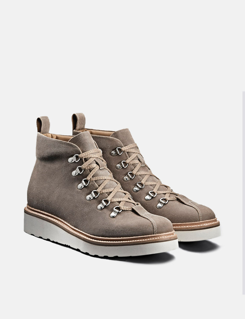 Grenson Bobby Hiker Boot (Rugged Suede) - Taupe