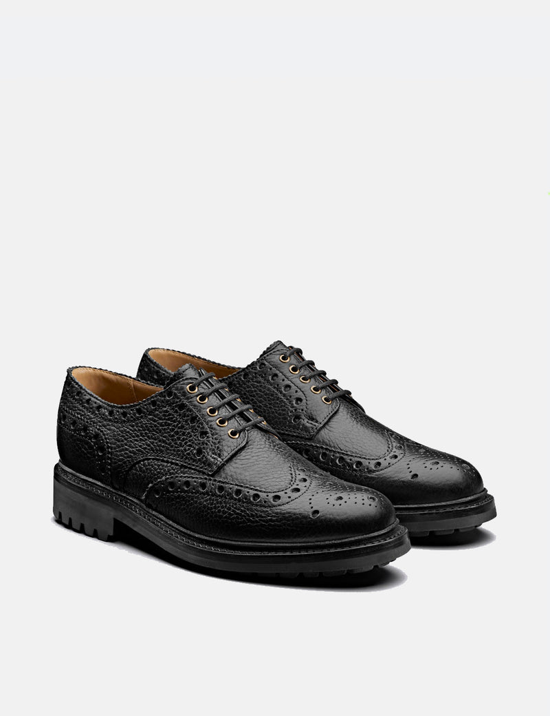Grenson Archie Brogue (Natural Grain) - Black