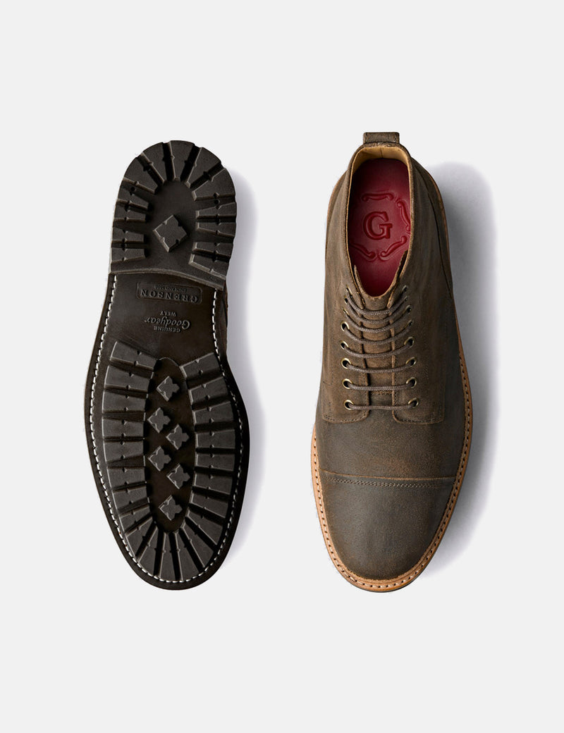 Grenson Joseph Boot (Rugged Suede) - Brown
