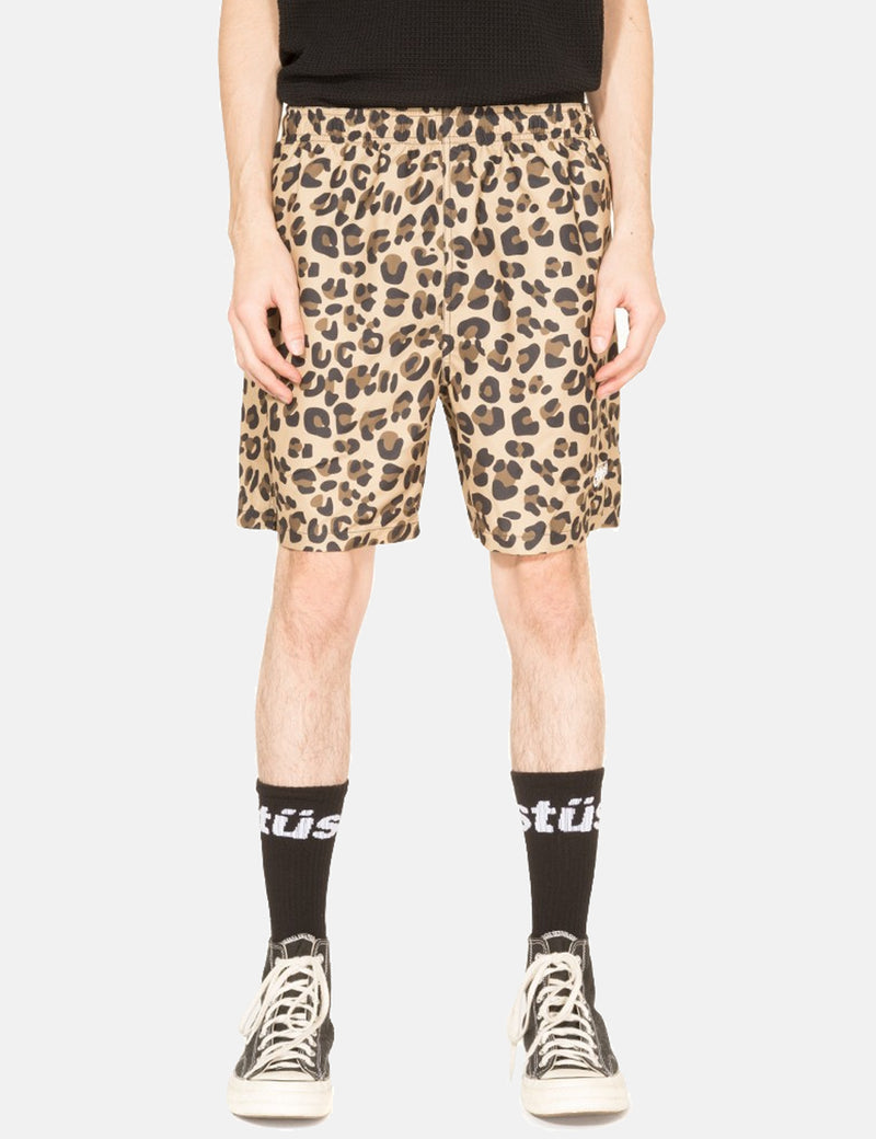 Stussy Leopard Water Shorts - Leopard