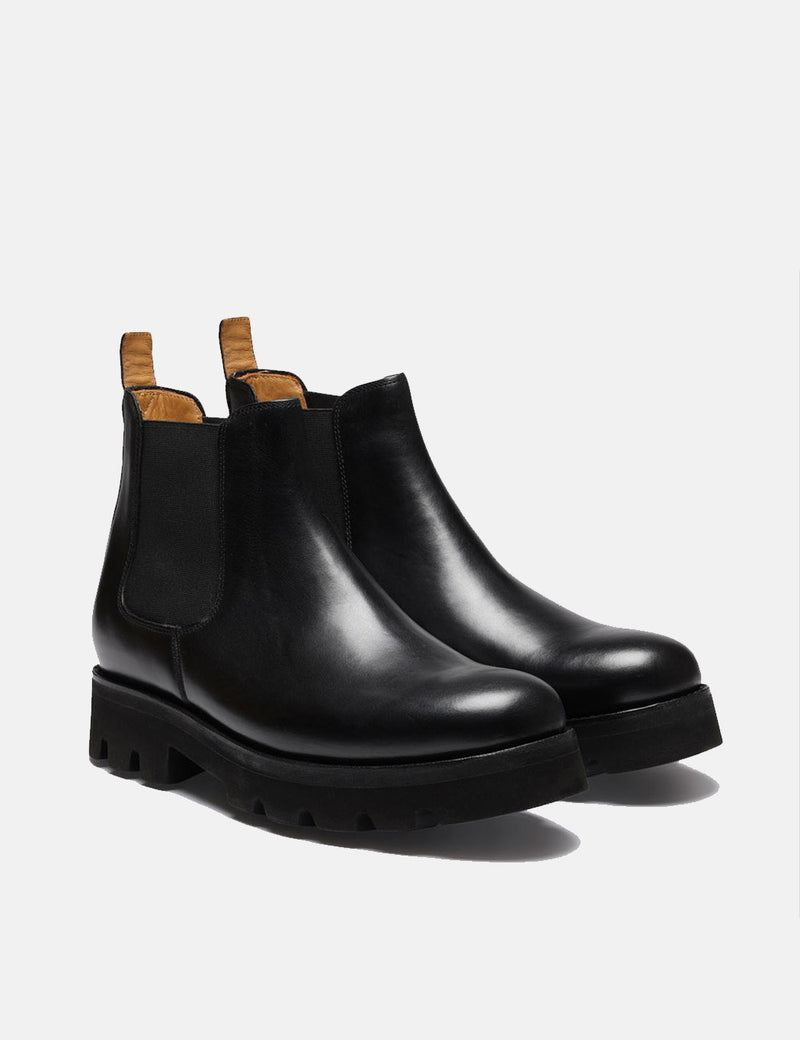 Grenson Warner 풀업 첼시 부츠 - 블랙