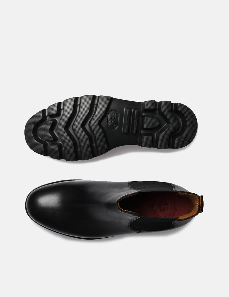 Grenson Warner 풀업 첼시 부츠 - 블랙