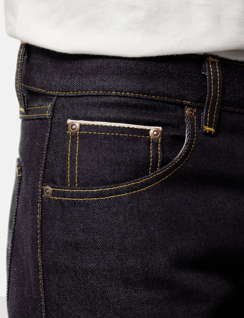 Nudie Jeans Gritty Jackson Jeans (Regular Fit) - Dry Maze Selvage Indigo Blue