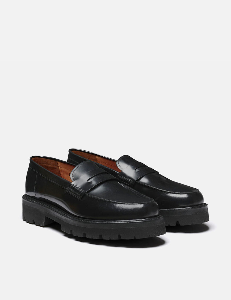 Grenson Jefferson Loafer (Hi Shine Leather) - Black