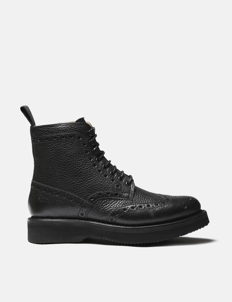 Grenson Fred Boot (Natural Grain Leather) - Black