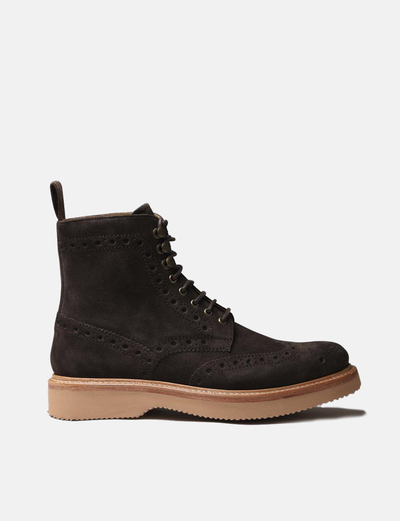 Grenson Fred Boot (Wildleder) - Torfbraun