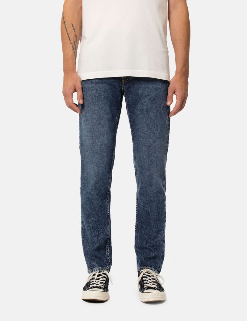 Nudie Steady Eddie II Jeans (Regular Tapered) - Blue Slate