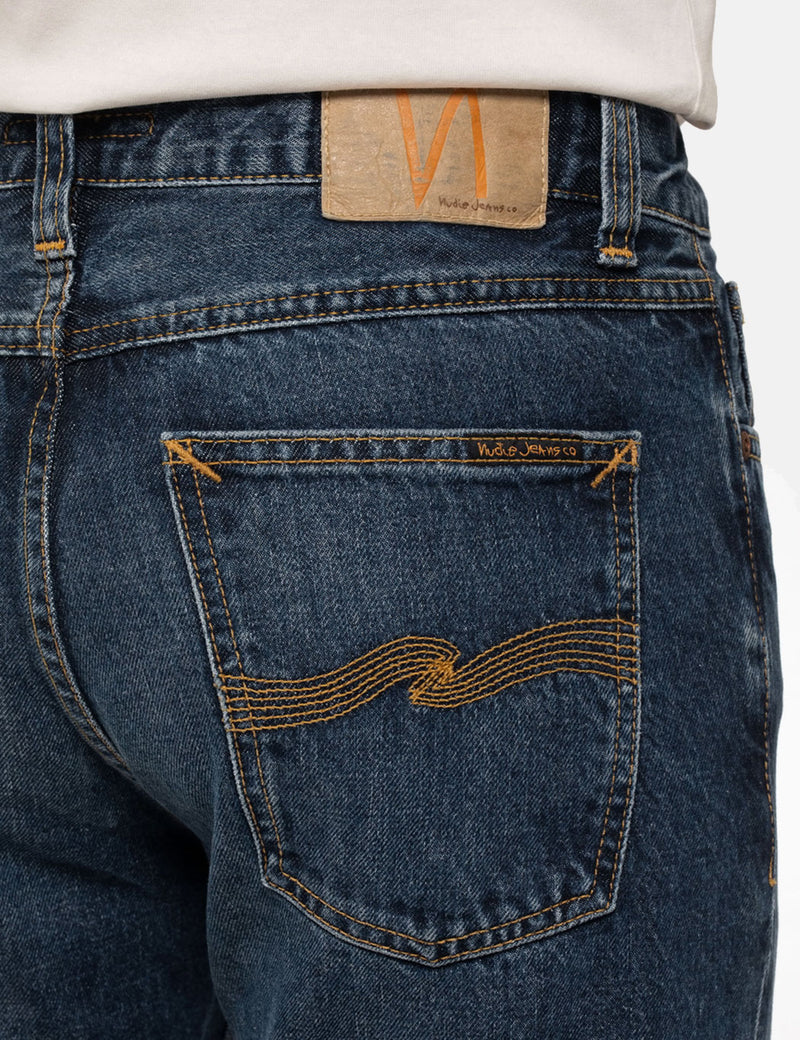 Nudie Steady Eddie II Jeans (Regular Tapered) - Blue Slate