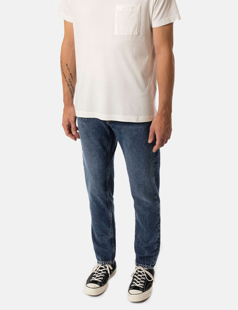 Nudie Steady Eddie II Jeans (Regular Tapered) - Blue Slate
