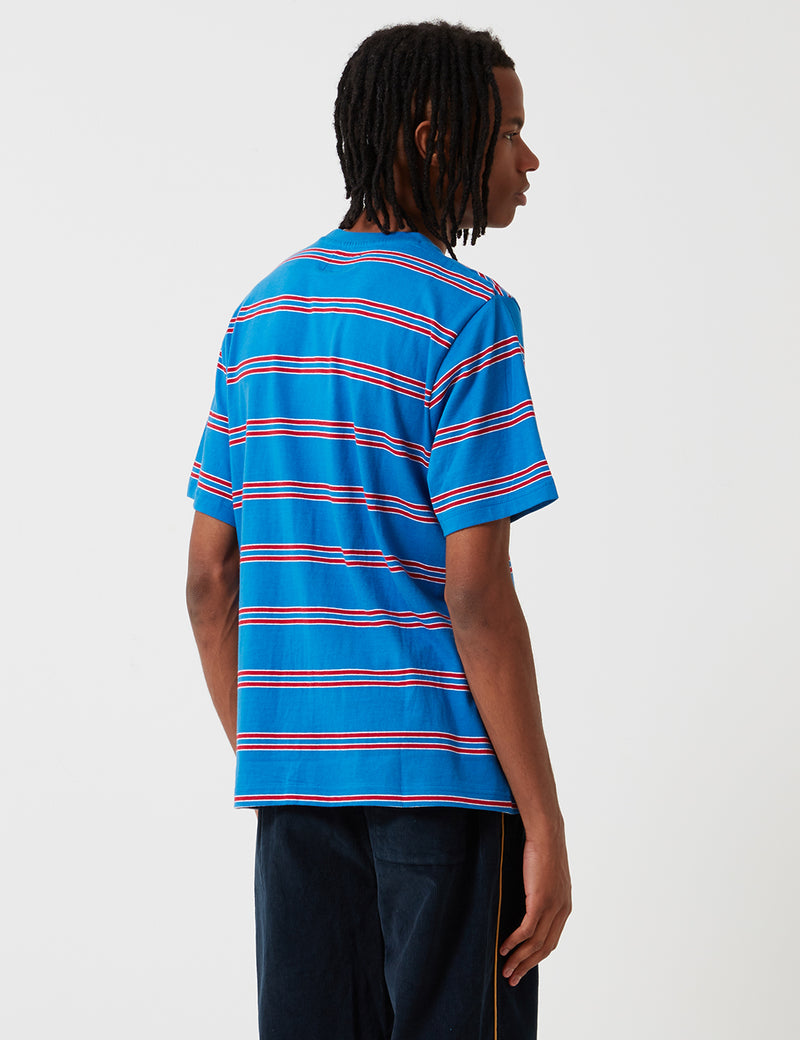 Stussy Double Stripe T-Shirt - Blue