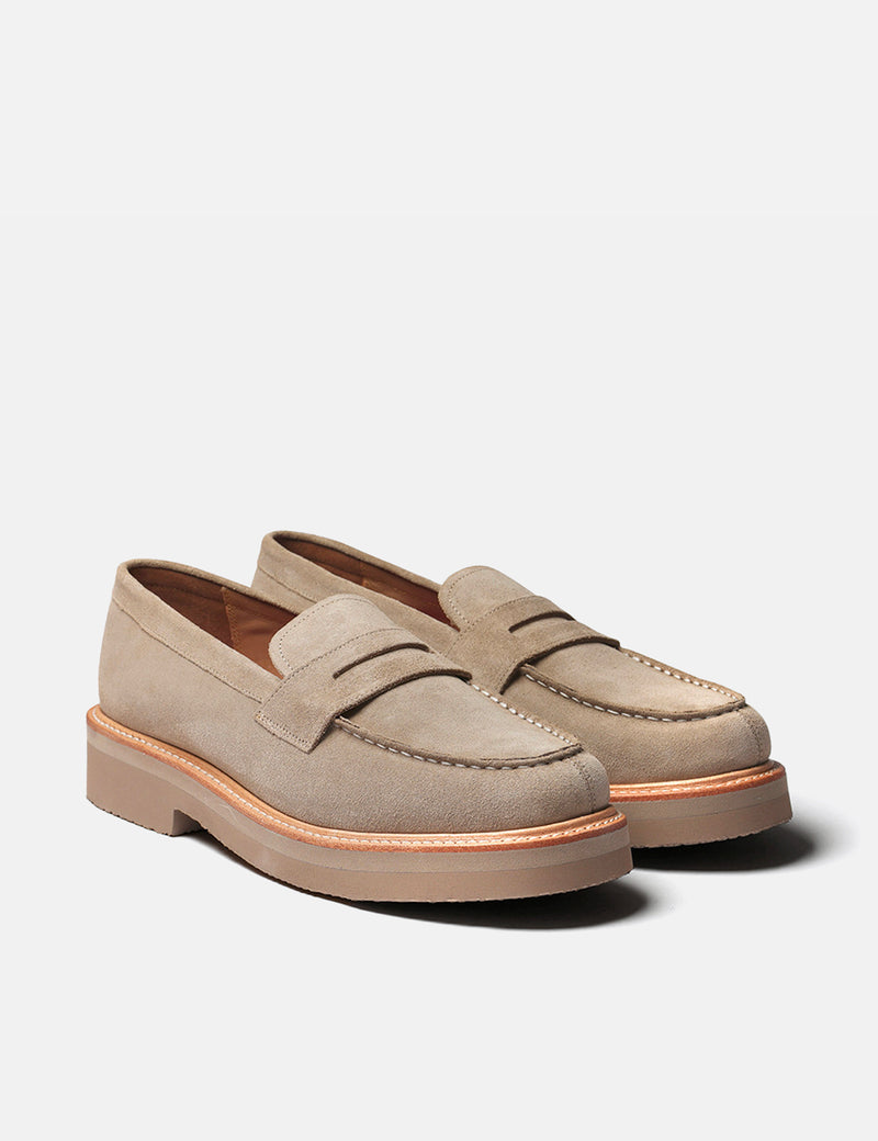Grenson Peter Loafer (Suede Leather) - Natural Sand