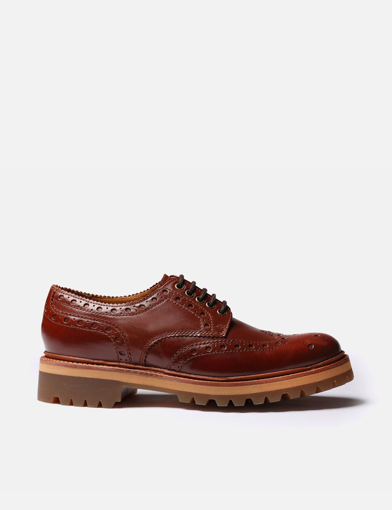 Grenson Archie Brogue (Colorado Leather) - Tan