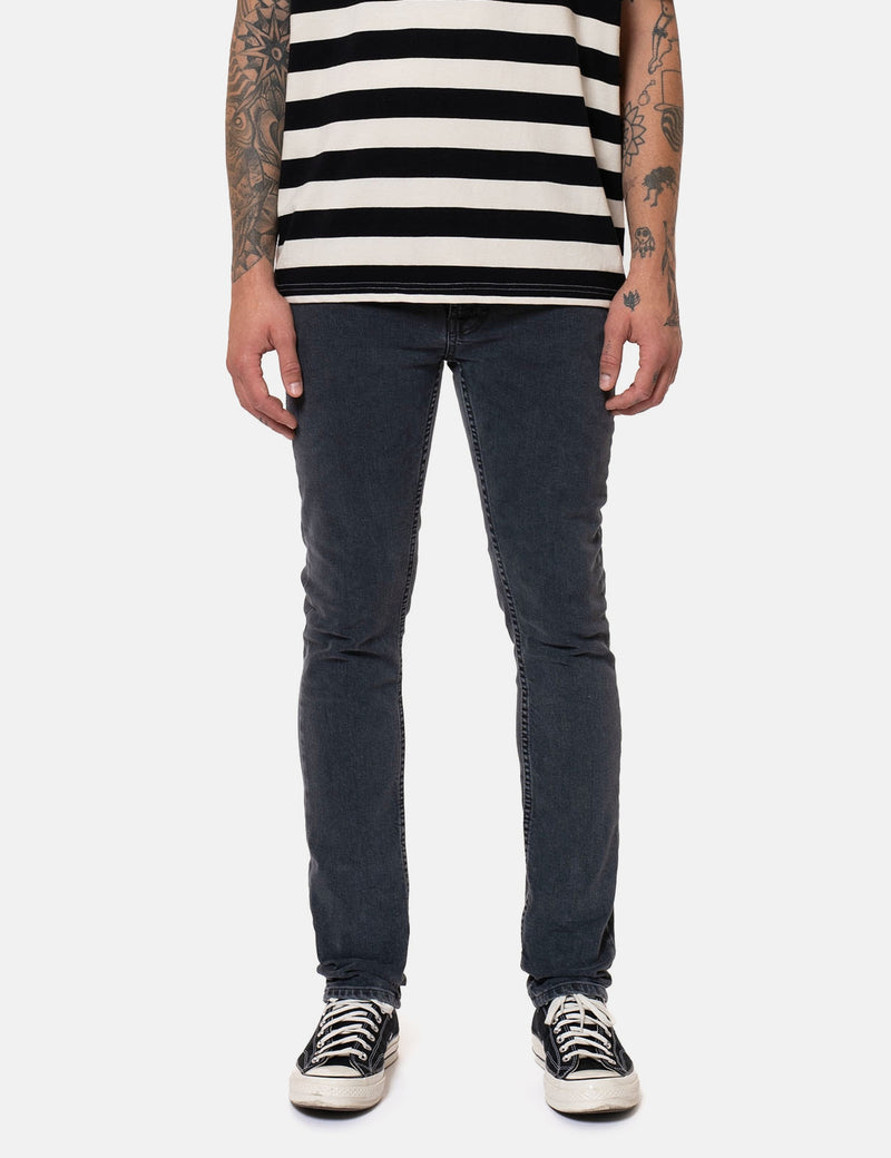 Nudie Lean Dean Jeans (Slim) - Grey Nights