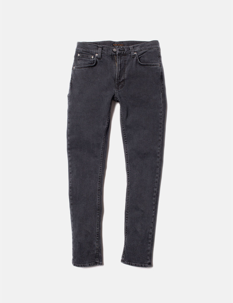 Nudie Lean Dean Jeans (Slim) - Grey Nights