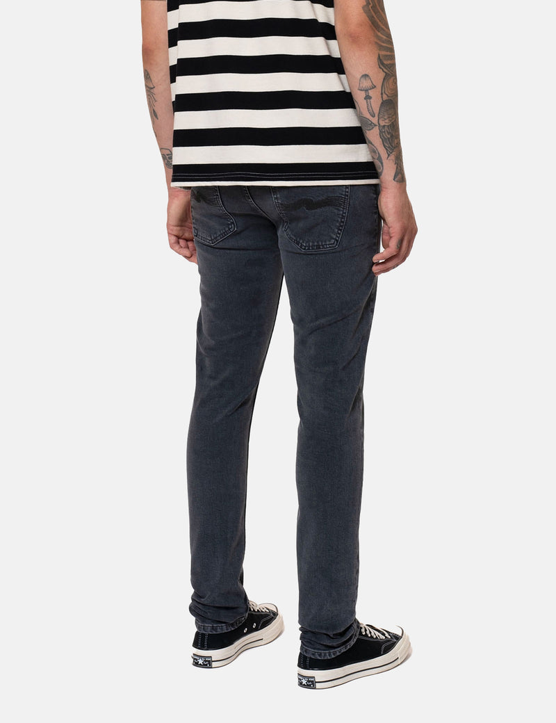 Nudie Lean Dean Jeans (Slim) - Grey Nights