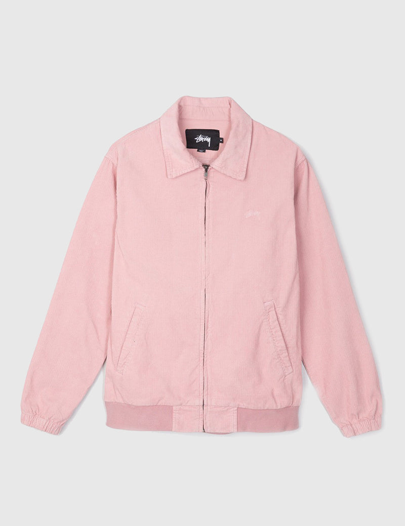 Stussy Bleached Out Cord Jacket - Pink