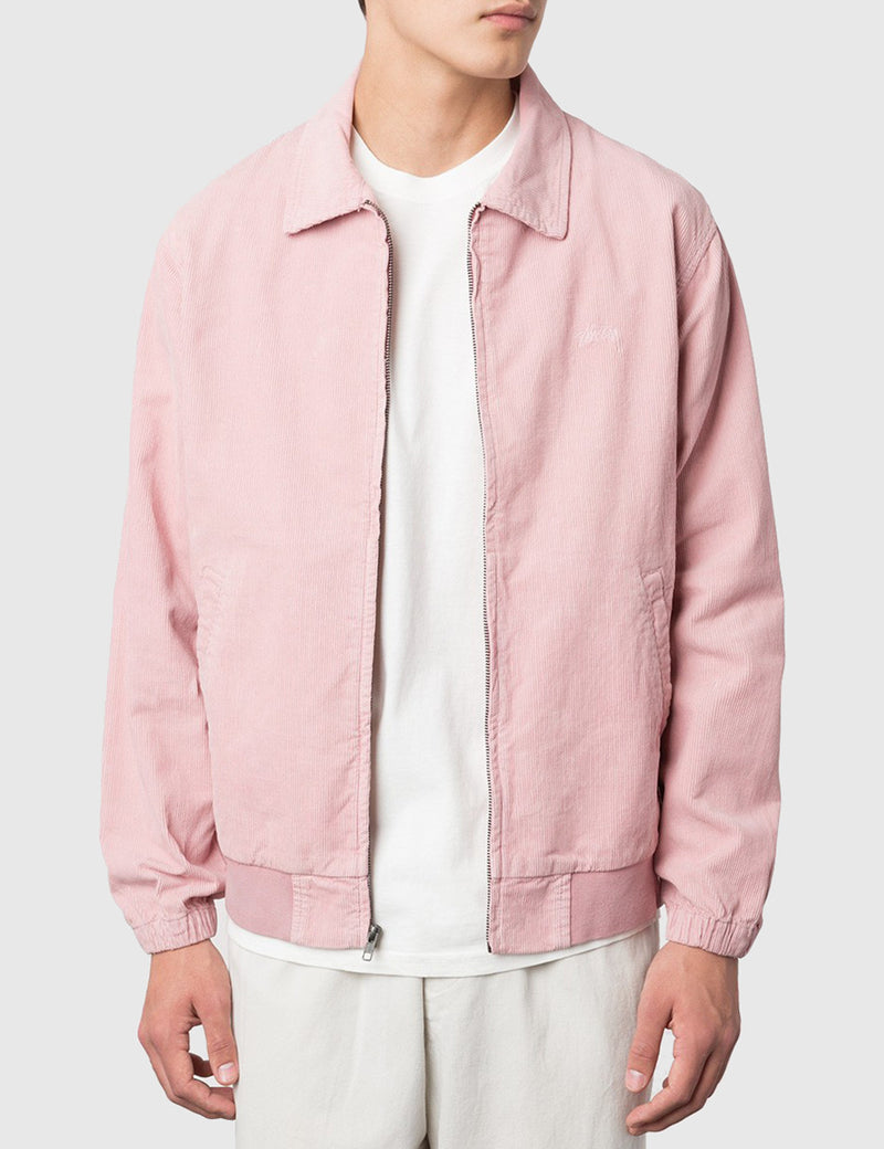 Stussy Bleached Out Cord Jacket - Pink