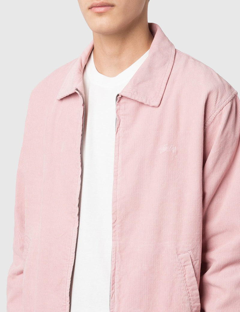 Stussy Bleached Out Cord Jacket - Pink