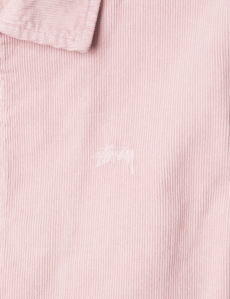 Stussy Bleached Out Cord Jacket - Pink