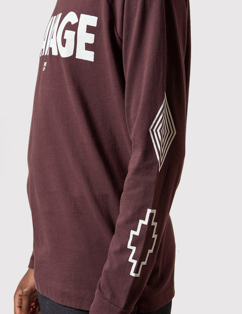 Wood Wood Han Savage Longsleeve T-Shirt - Brown