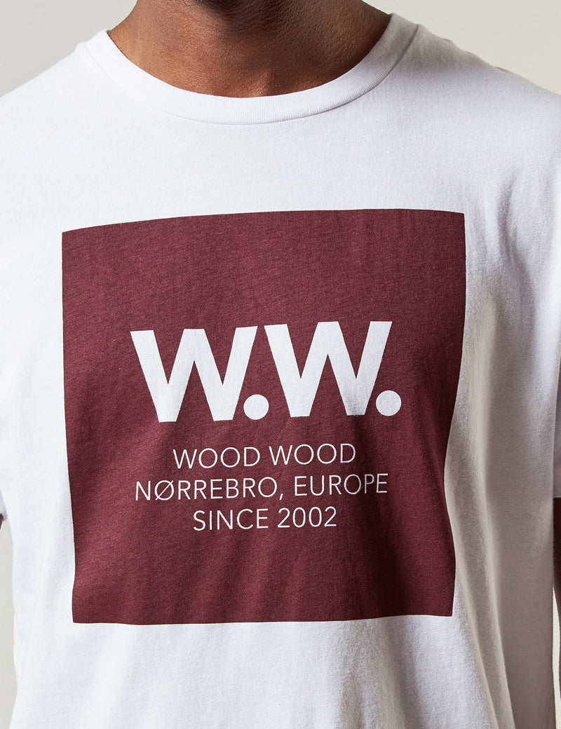 Wood Wood WW Square T-Shirt - White