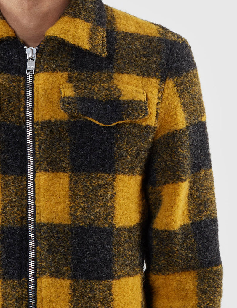 Wood Wood Dale Lumberjack Jacket - Lemon Check