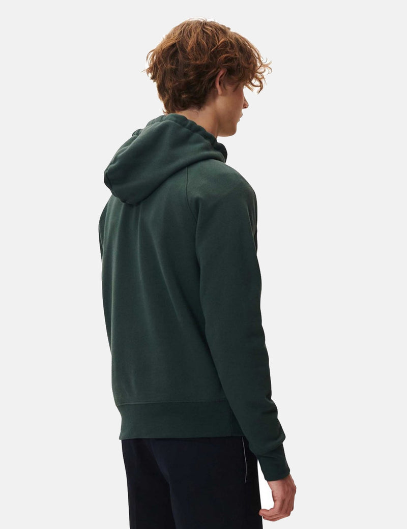 Wood Wood Raffi Hoodie - Dark Green