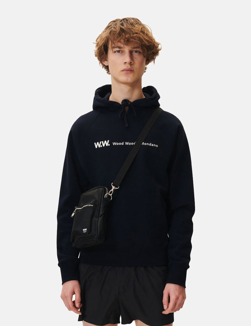 Wood Wood Raffi Hoodie - Navy