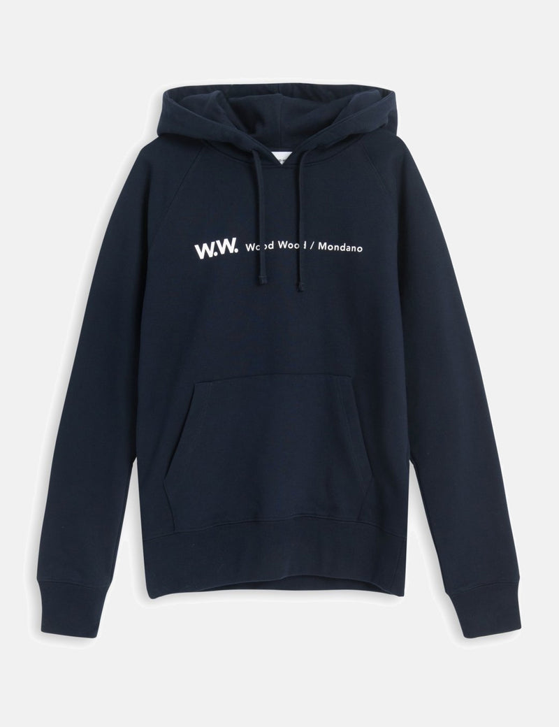 Wood Wood Raffi Hoodie - Navy