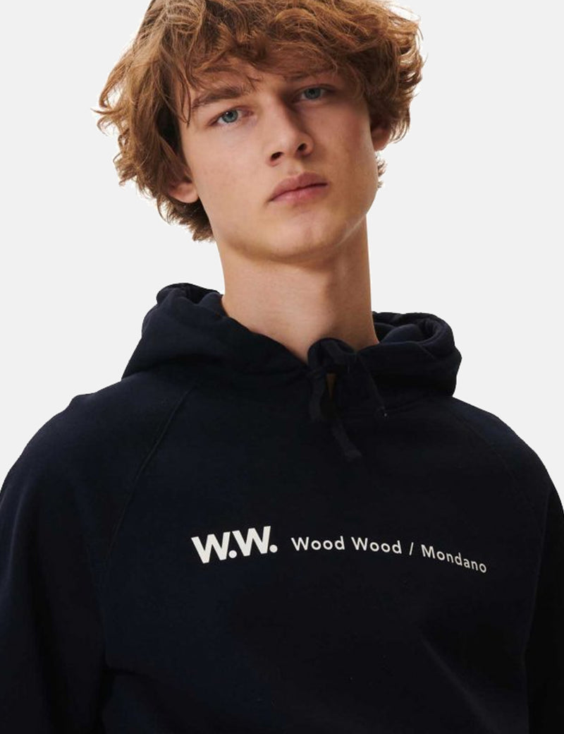 Wood Wood Raffi Hoodie - Navy