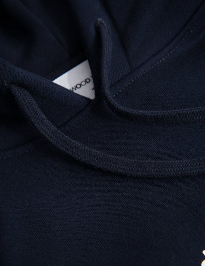 Wood Wood Raffi Hoodie - Navy