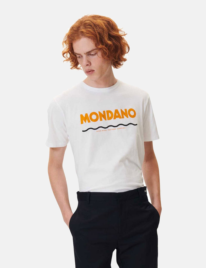 ウッドウッドモンダーノTシャツ-ブライトホワイト