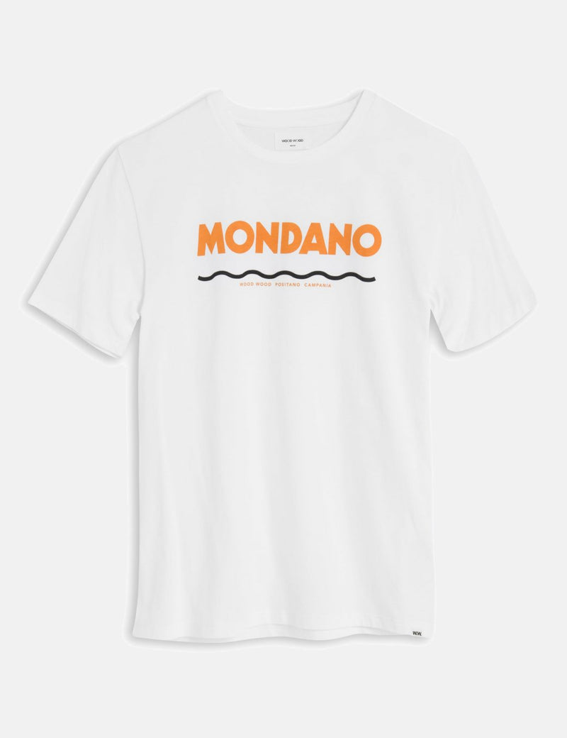 ウッドウッドモンダーノTシャツ-ブライトホワイト